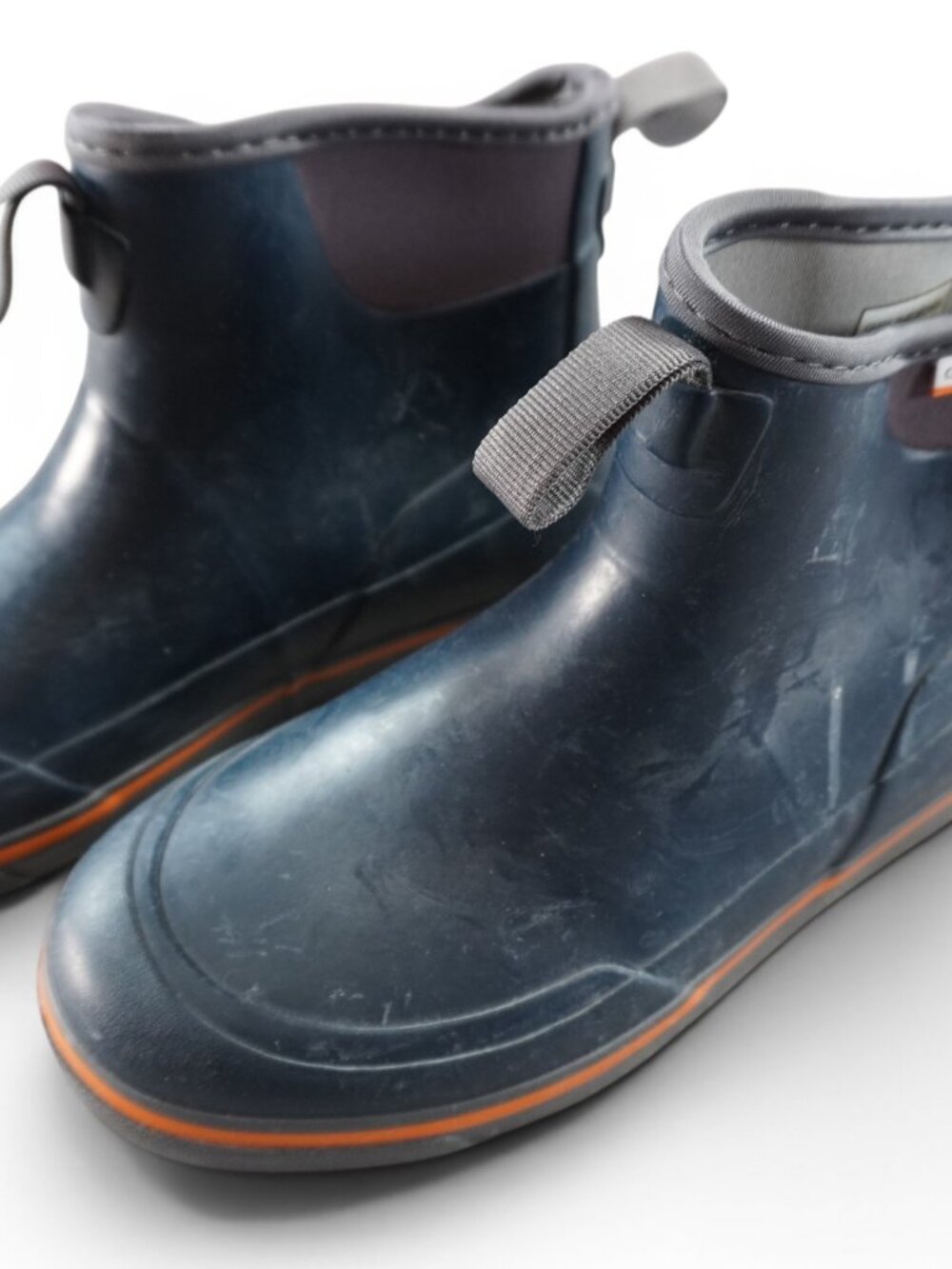 Grundens Deck Boss Ankle Boot Mens 8 Blue Rubber Ankle Waterproof Slip Resistant - Picture 13 of 13